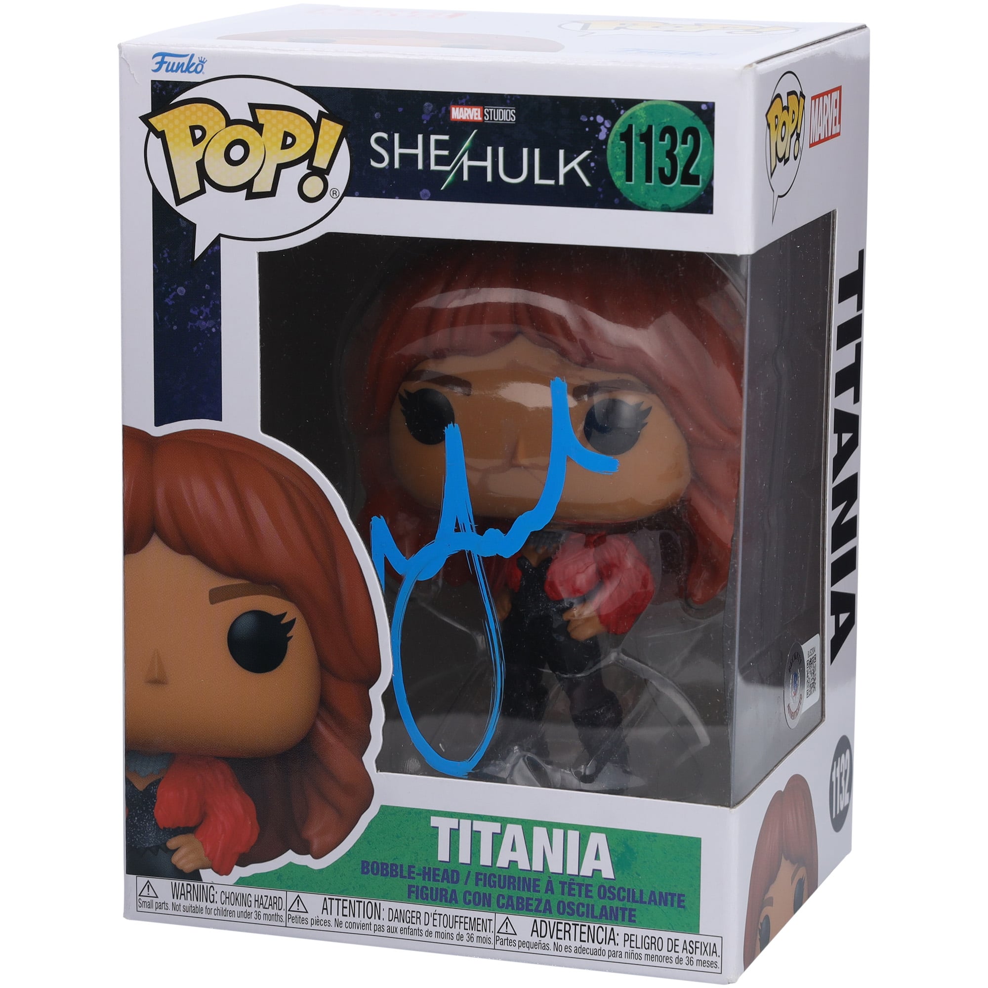 Jameela Jamil She-Hulk Autographed Titania #1132 Funko Pop! Vinyl Figure - BAS
