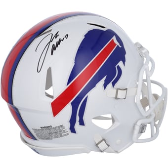 Josh Allen Buffalo Bills Autographed Riddell 2021-Present Speed Authentic Helmet