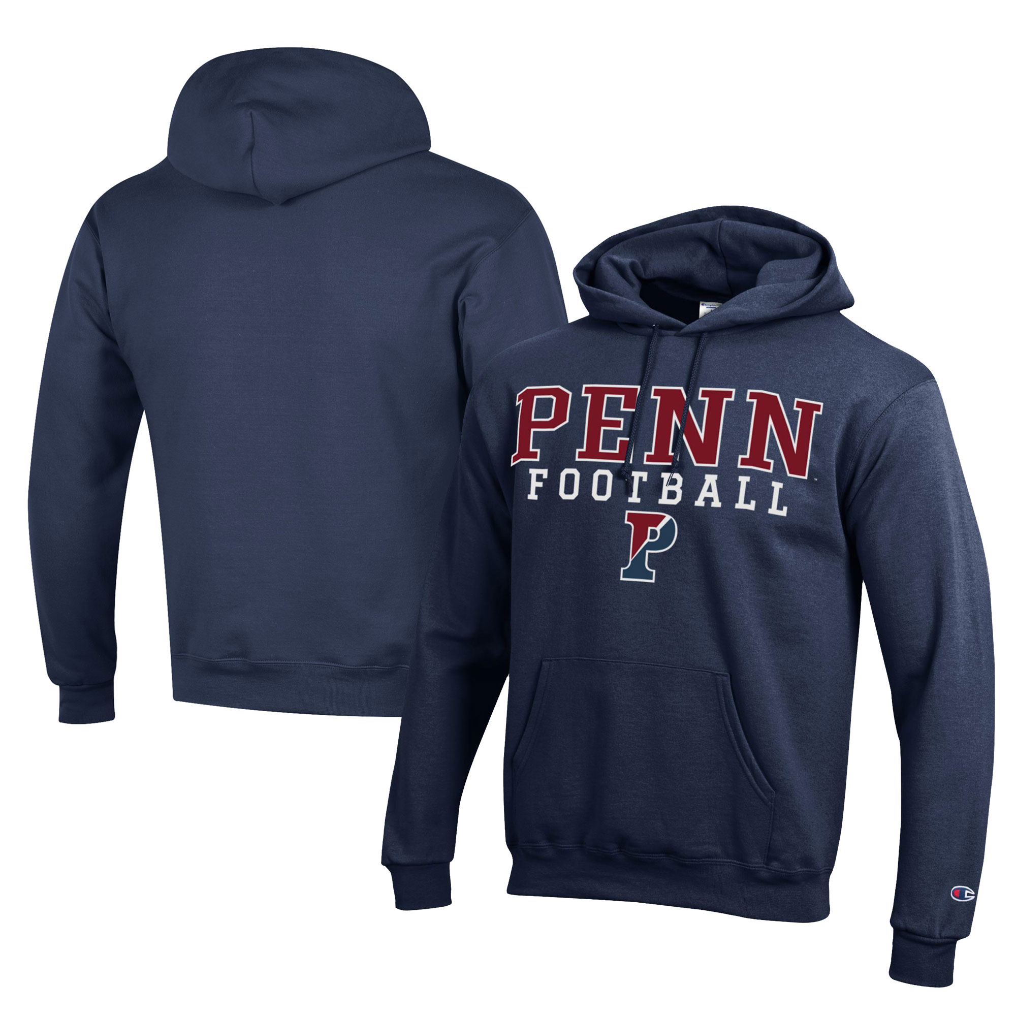 Men’s Champion Navy Pennsylvania Quakers Football Eco Powerblend Pullover Hoodie Men’s Champion Navy Pennsylvania Quakers Football Eco Powerblend Pullover Hoodie