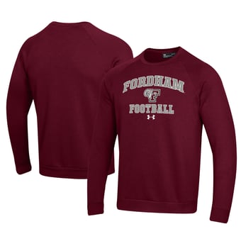 Men's Under Armour Maroon Fordham Rams Football All Day Fleece Pullover Sweatshirt