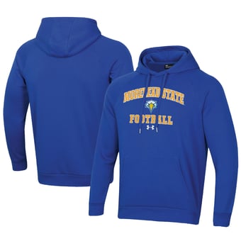 Men's Under Armour  Blue Morehead State Eagles Football All Day Fleece Pullover Hoodie