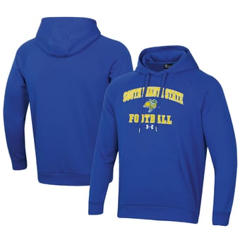 Men's Under Armour  Blue South Dakota State Jackrabbits Football All Day Fleece Pullover Hoodie