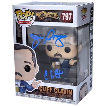 John Ratzenberger Cheers Autographed Cliff Clavin #797 Funko Pop! with ''Cliff'' Inscription - Signed in Dark Blue Ink - Beckett