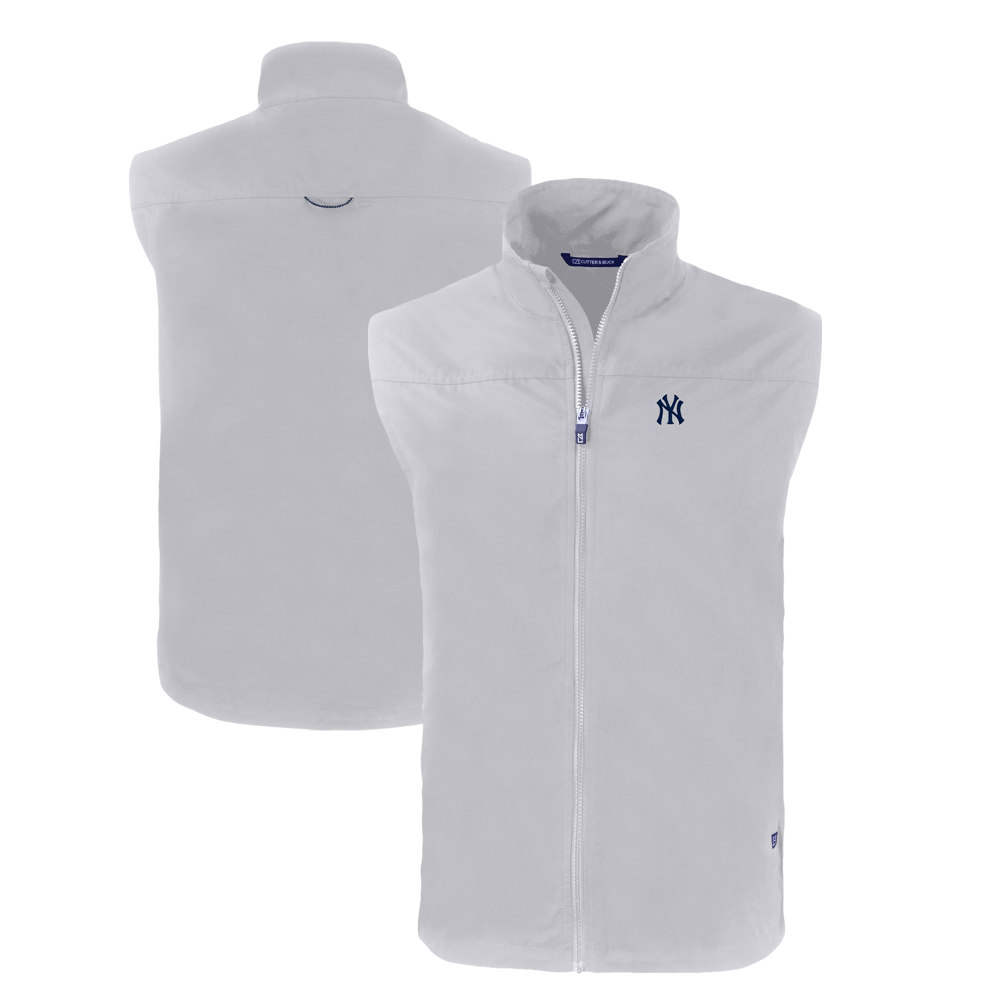 Men’s Cutter & Buck Gray New York Yankees Big & Tall Charter Eco Full-Zip Vest Men’s Cutter & Buck Gray New York Yankees Big & Tall Charter Eco Full-Zip Vest