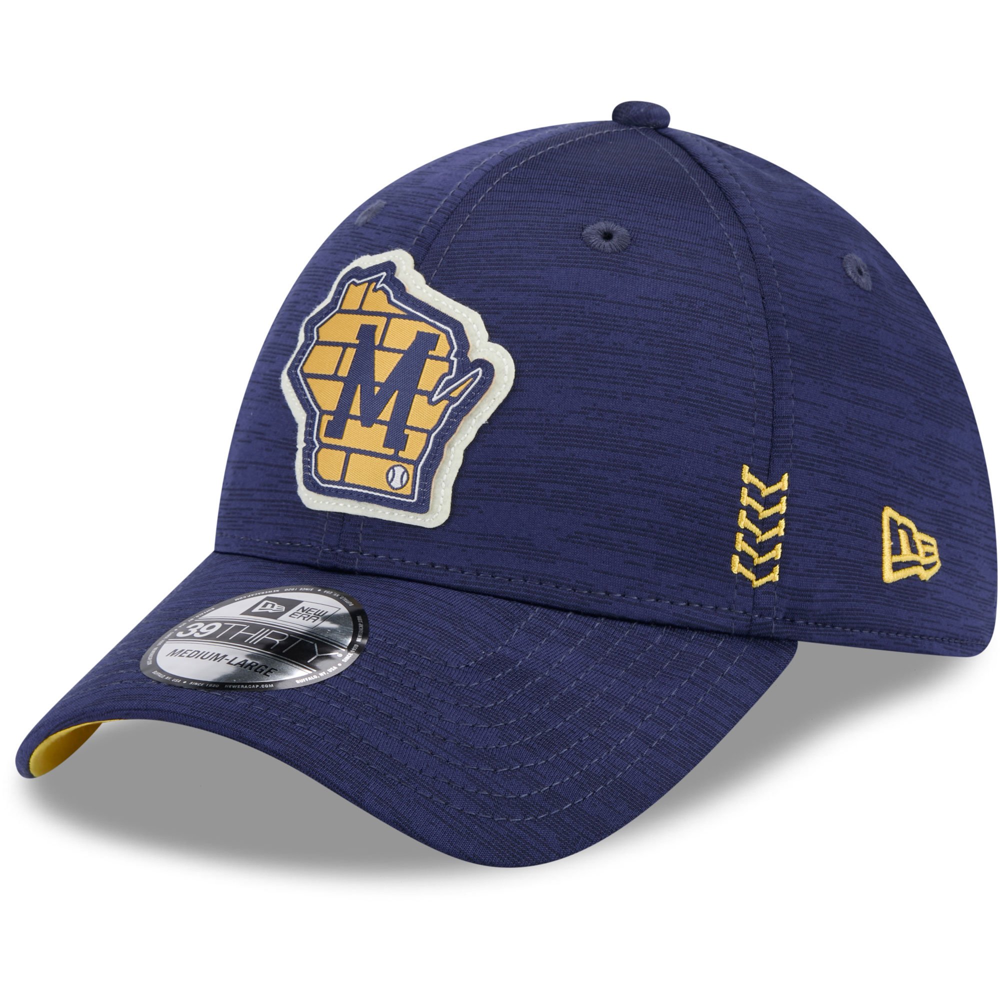 Milwaukee Brewers New Era 2024 Clubhouse 39Thirty Cap