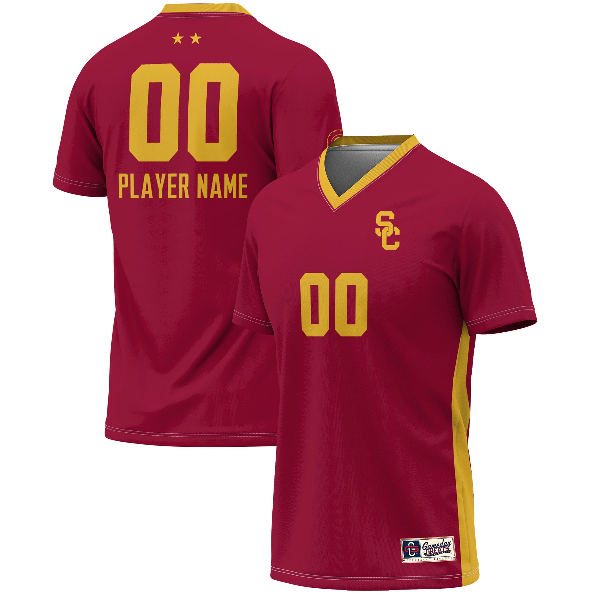 Unisex GameDay Greats  Crimson USC Trojans Pick-A-Player NIL Lightweight Soccer Jersey