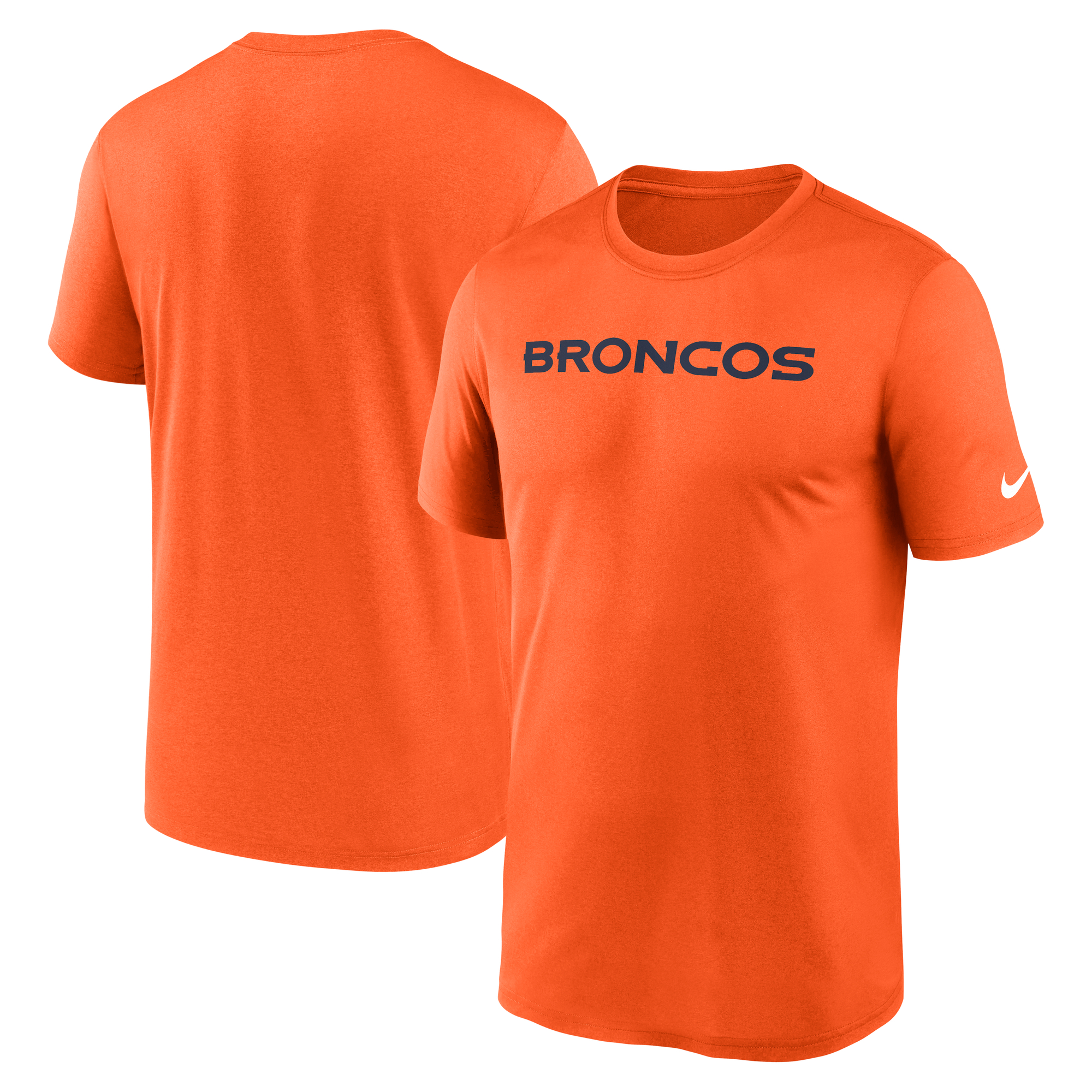 Men's Nike Orange Denver Broncos Primetime Legend Wordmark Dri-FIT T-Shirt