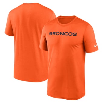 Men's Nike Orange Denver Broncos Primetime Legend Wordmark Dri-FIT T-Shirt
