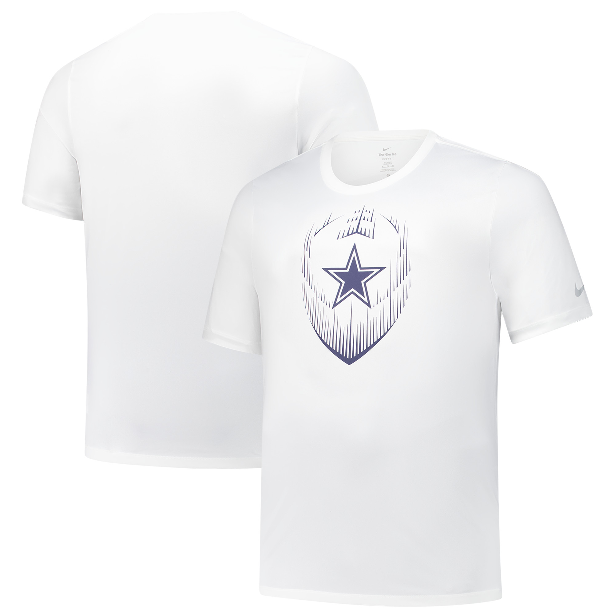 Men's Nike White Dallas Cowboys Big & Tall Blitz Legend Icon Performance T-Shirt