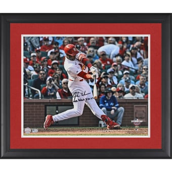 Jordan Walker St. Louis Cardinals Autographed Framed 16" x 20" Photograph with "MLB Debut 3-30-23" Inscription