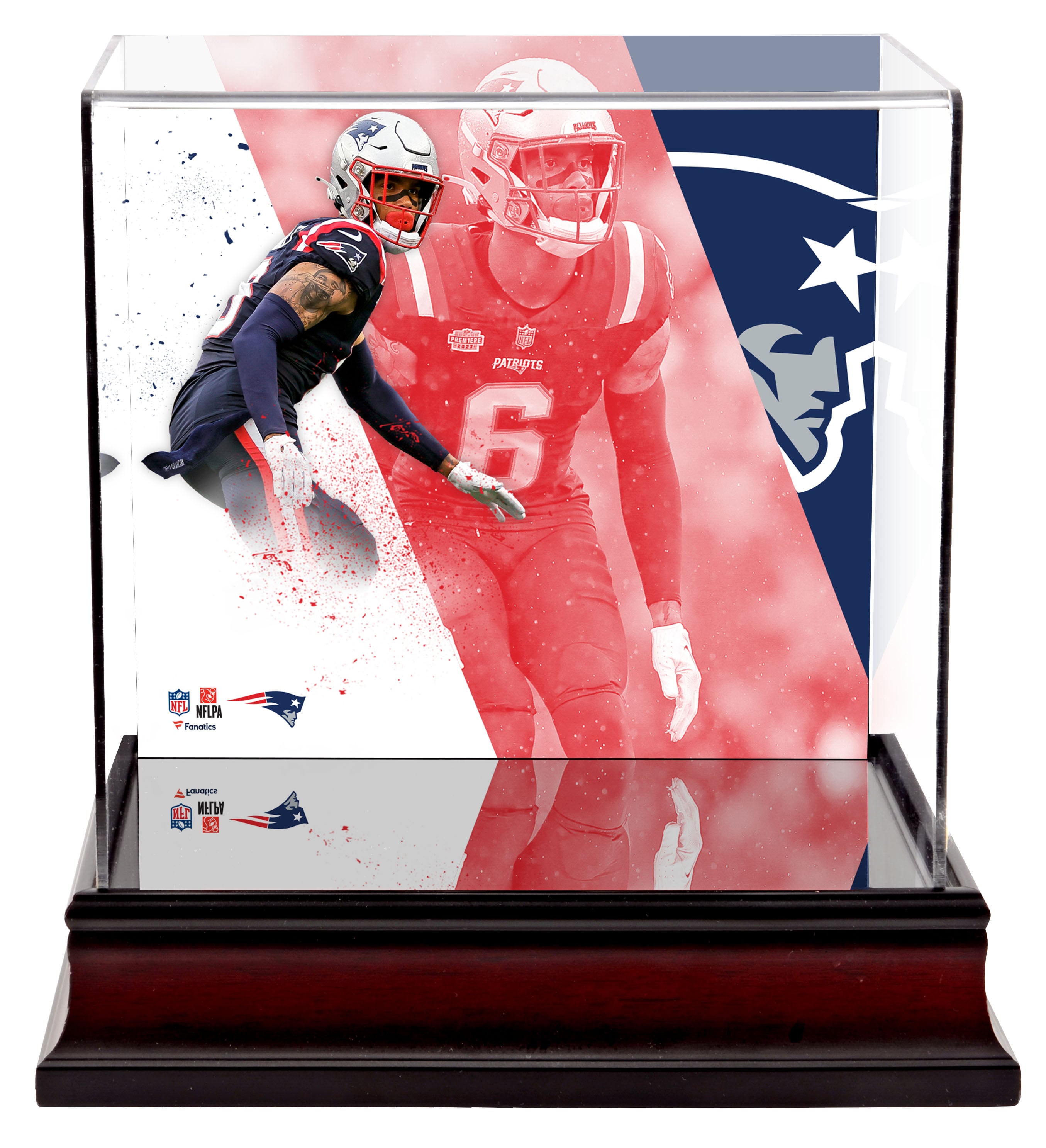 Christian Gonzalez New England Patriots Deluxe Mini Helmet Case