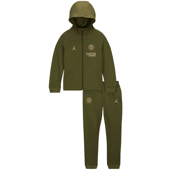 Survêtement PSG Jordan Nike Strike Fourth à capuche 23/24 - Vert - Jeune Enfant