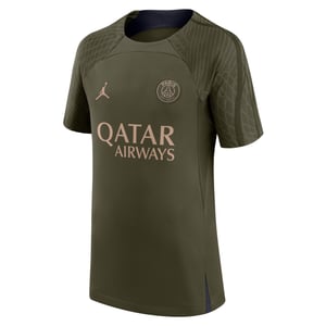 Maillot d'entraînement PSG Jordan Strike Fourth 23/24 - Vert - Enfant, vue 3