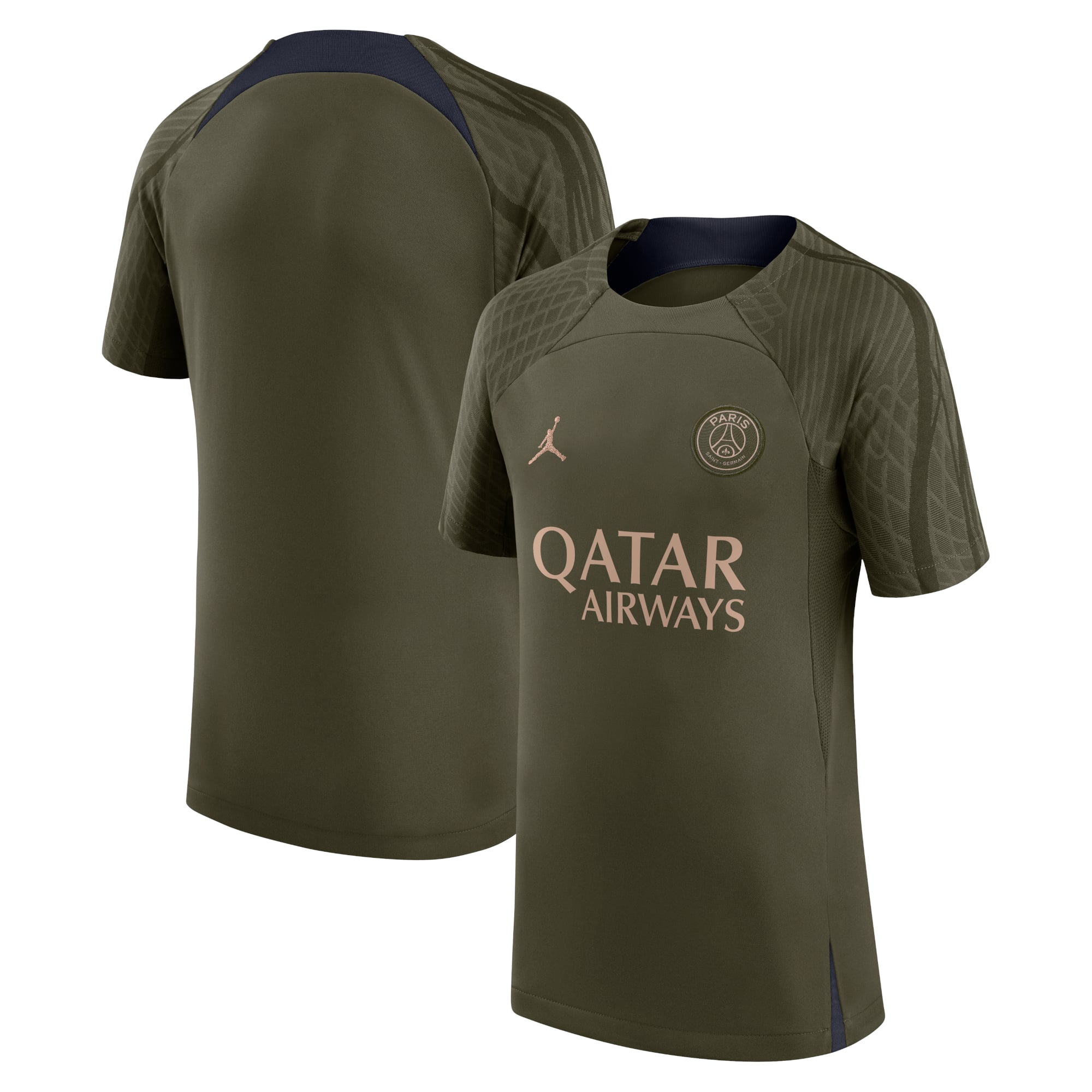 Maillot d'entraînement PSG Jordan Strike Fourth 23/24 - Vert - Enfant