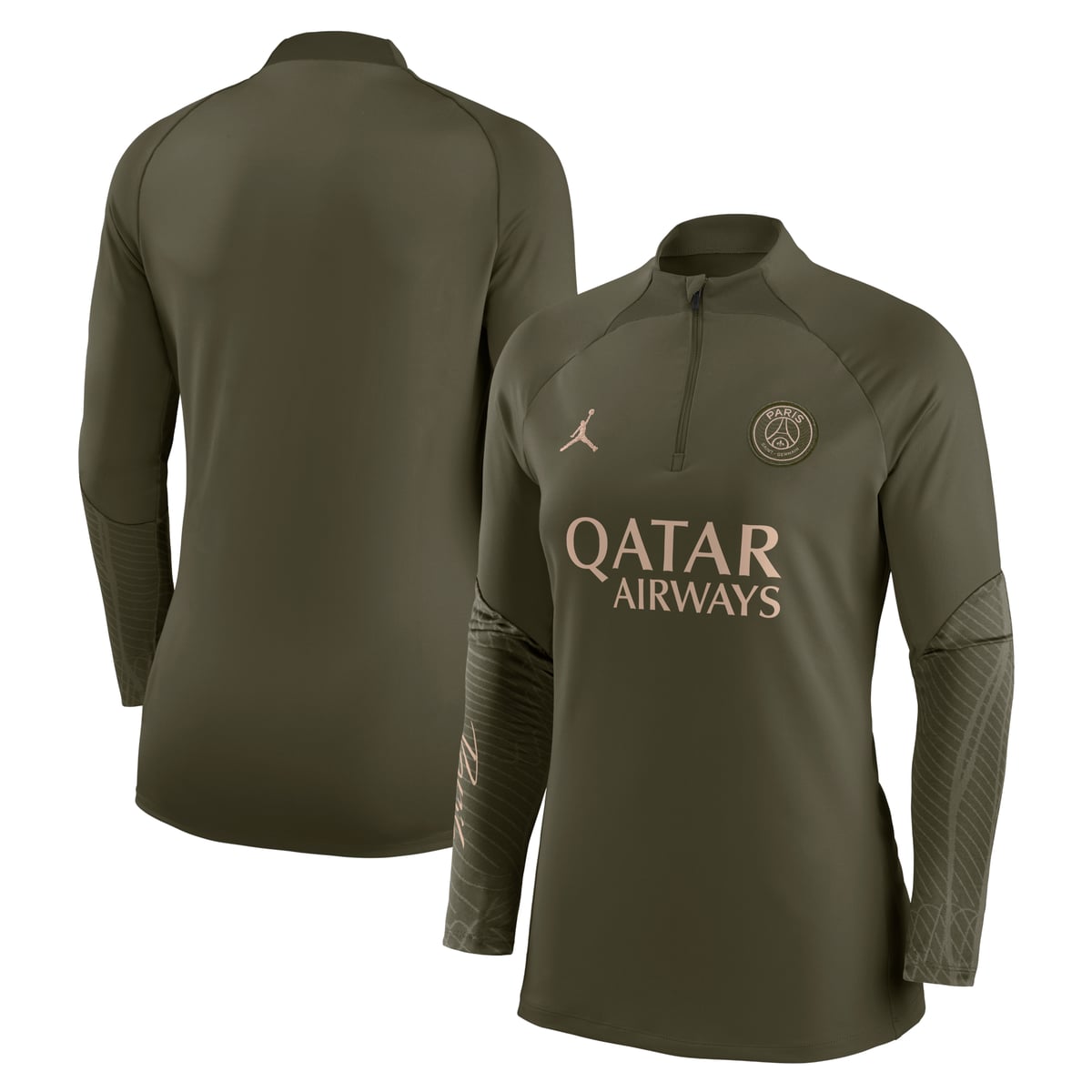 Haut d'entraînement PSG Jordan Strike Dri-FIT Fourth 23/24 - Vert - Femme