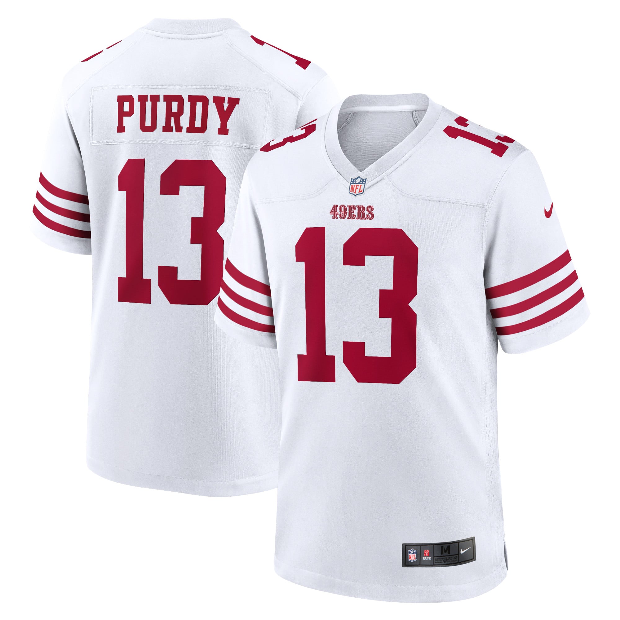 Camiseta Nike Game de la 2ª equipación del San Francisco 49ers - Blanco - Brock Purdy - Hombre