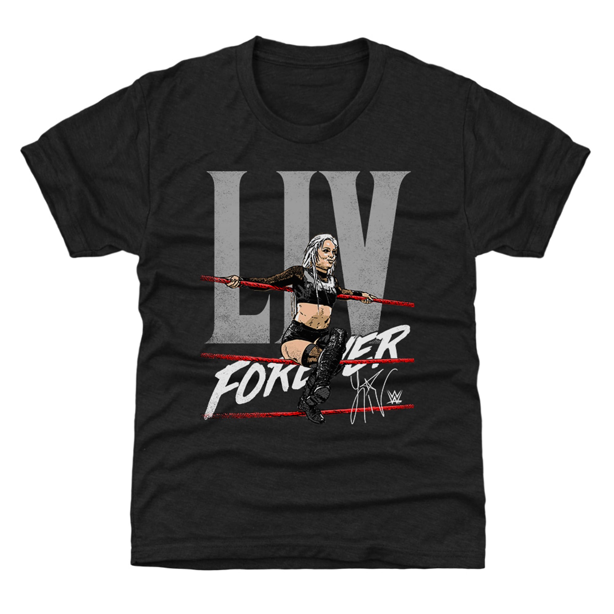 Youth 500 Level  Black Liv Morgan Liv Forever T-Shirt