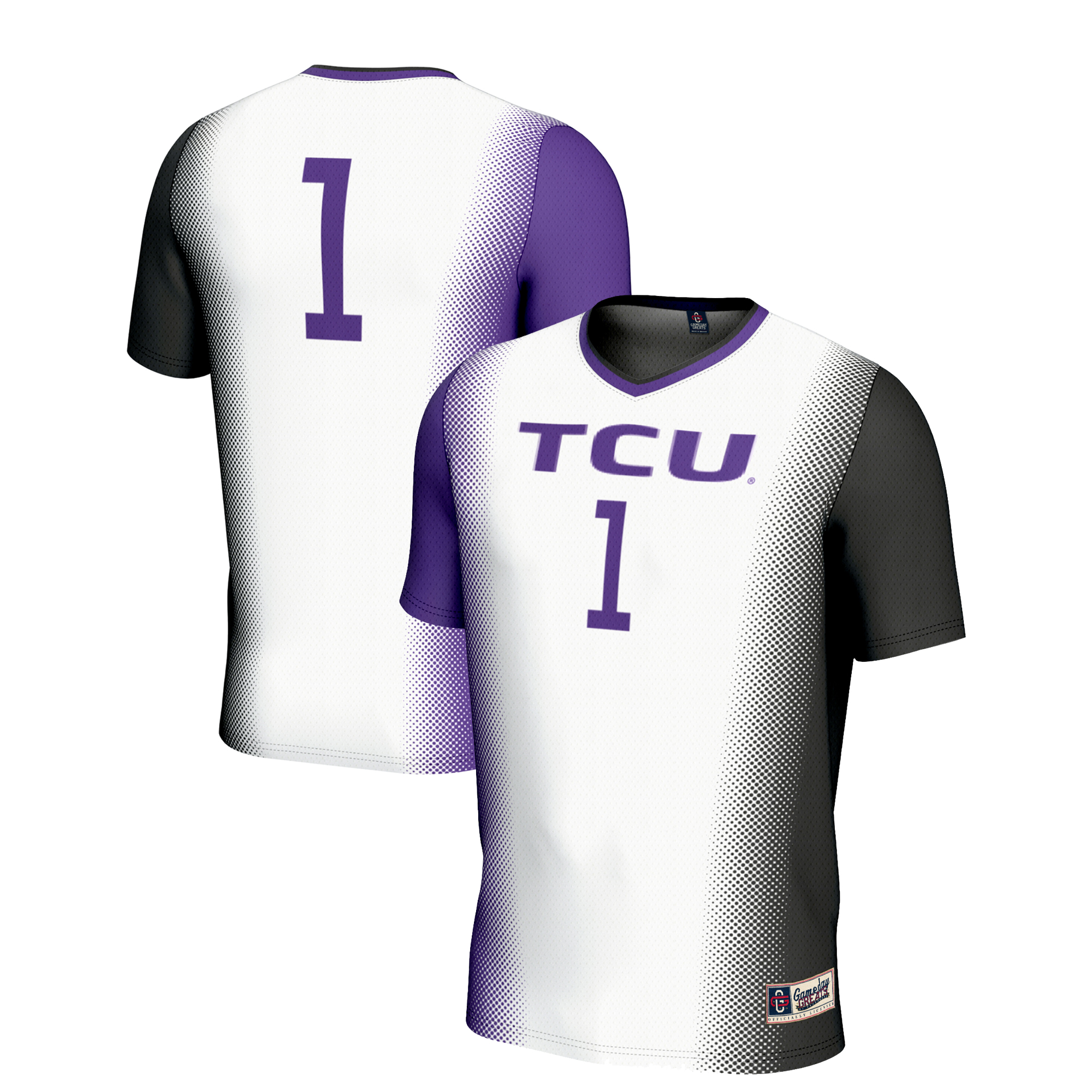 Youth GameDay Greats White #1 TCU Horned Frogs Lightweight Women’s Soccer Jersey Youth GameDay Greats White #1 TCU Horned Frogs Lightweight Women’s Soccer Jersey