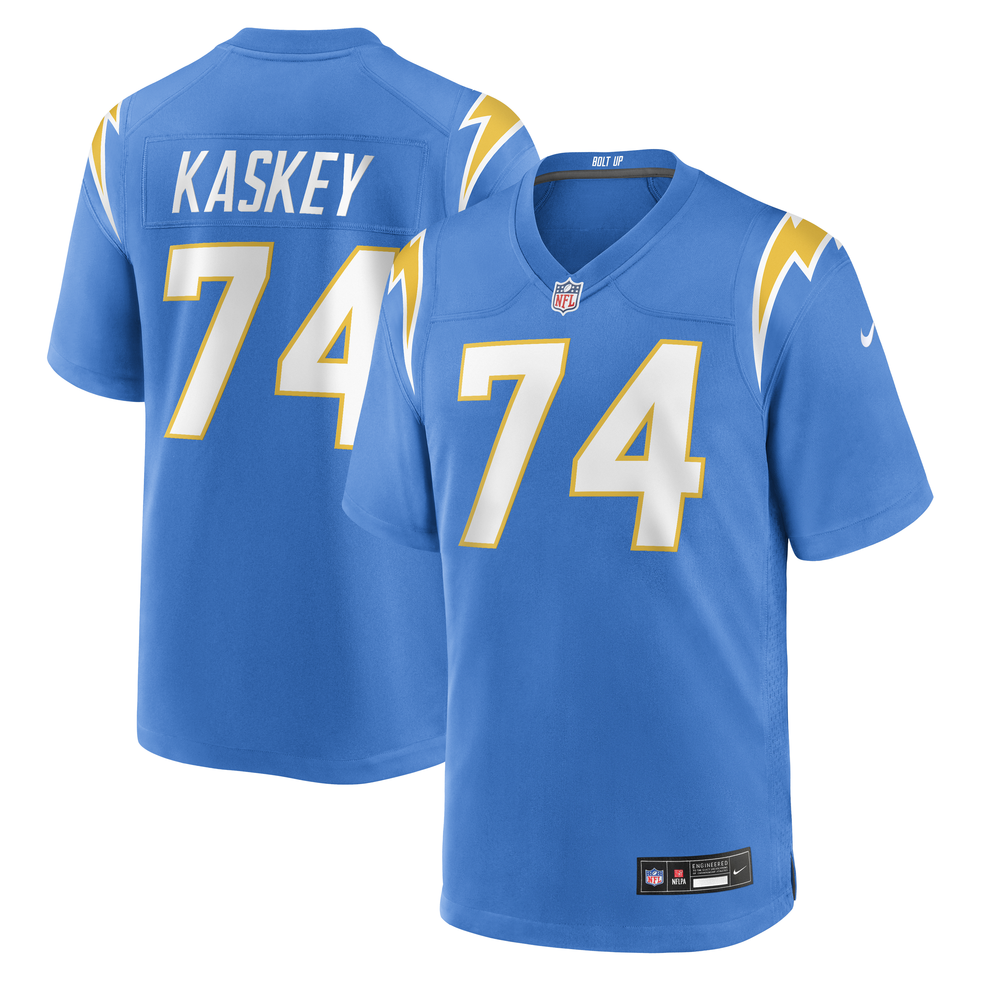 Men's Nike Matt Kaskey Powder Blue Los Angeles Chargers Team Game Jersey