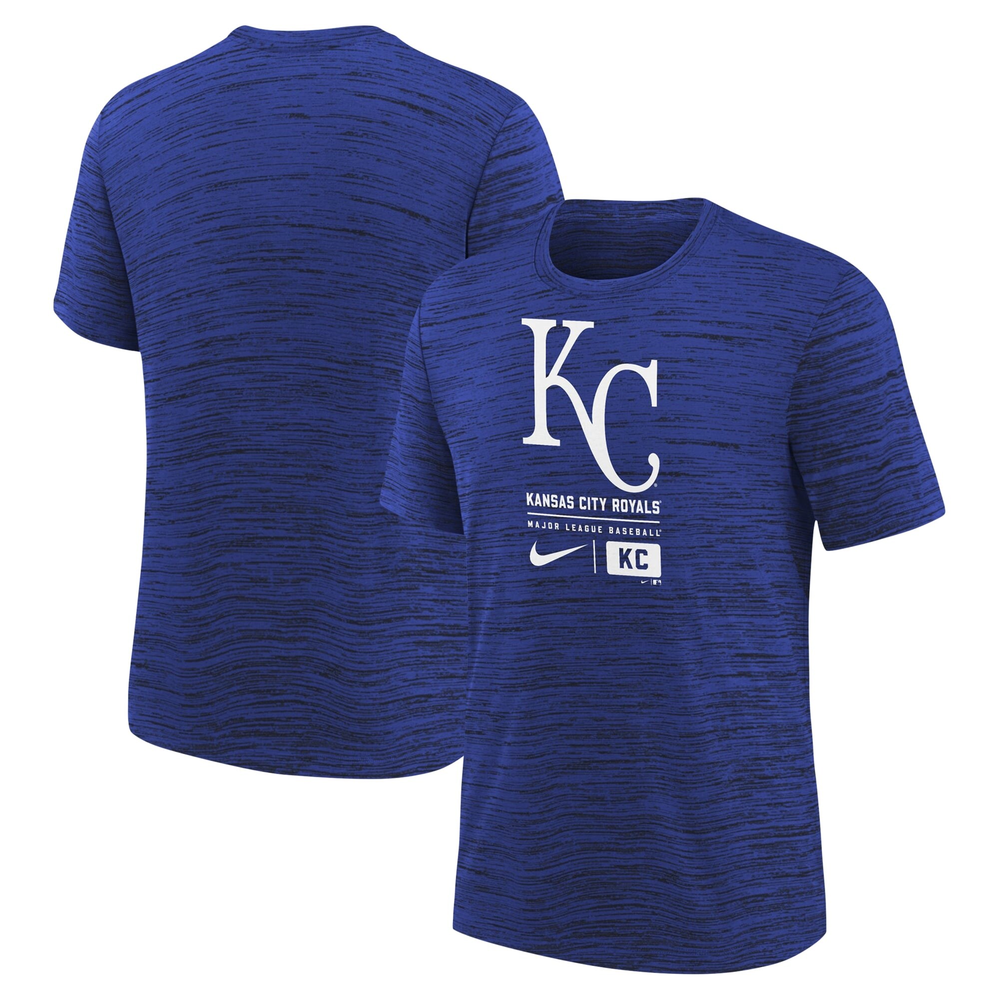 T-shirt Velocity con logo grande Kansas City Royals - Blu - Ragazzo