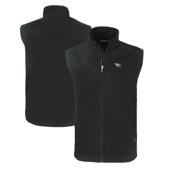 Men's Cutter & Buck  Black North Carolina Central Eagles Charter Eco Recycled Full-Zip Vest