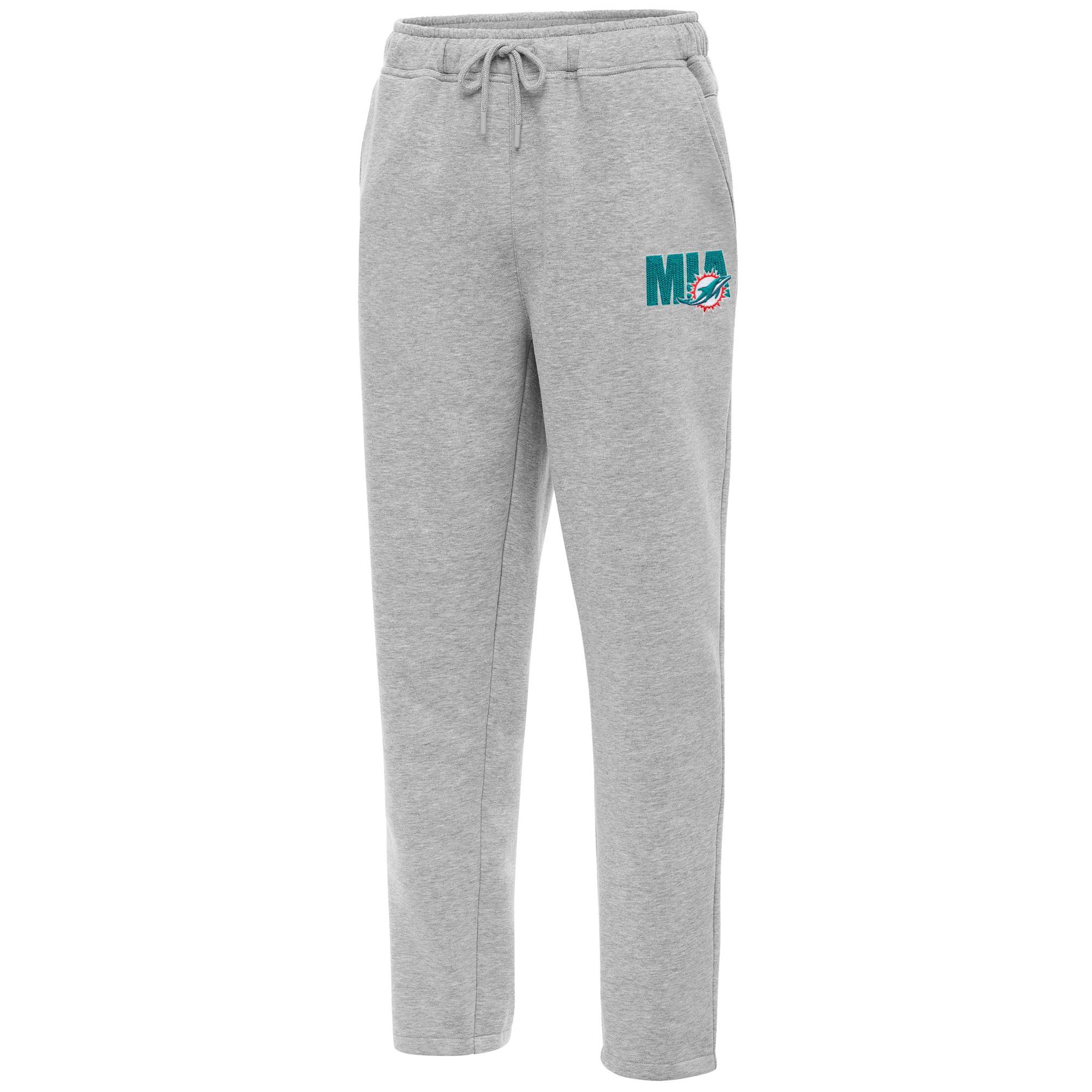Men's Antigua Heather Gray Miami Dolphins Victory Sweatpants