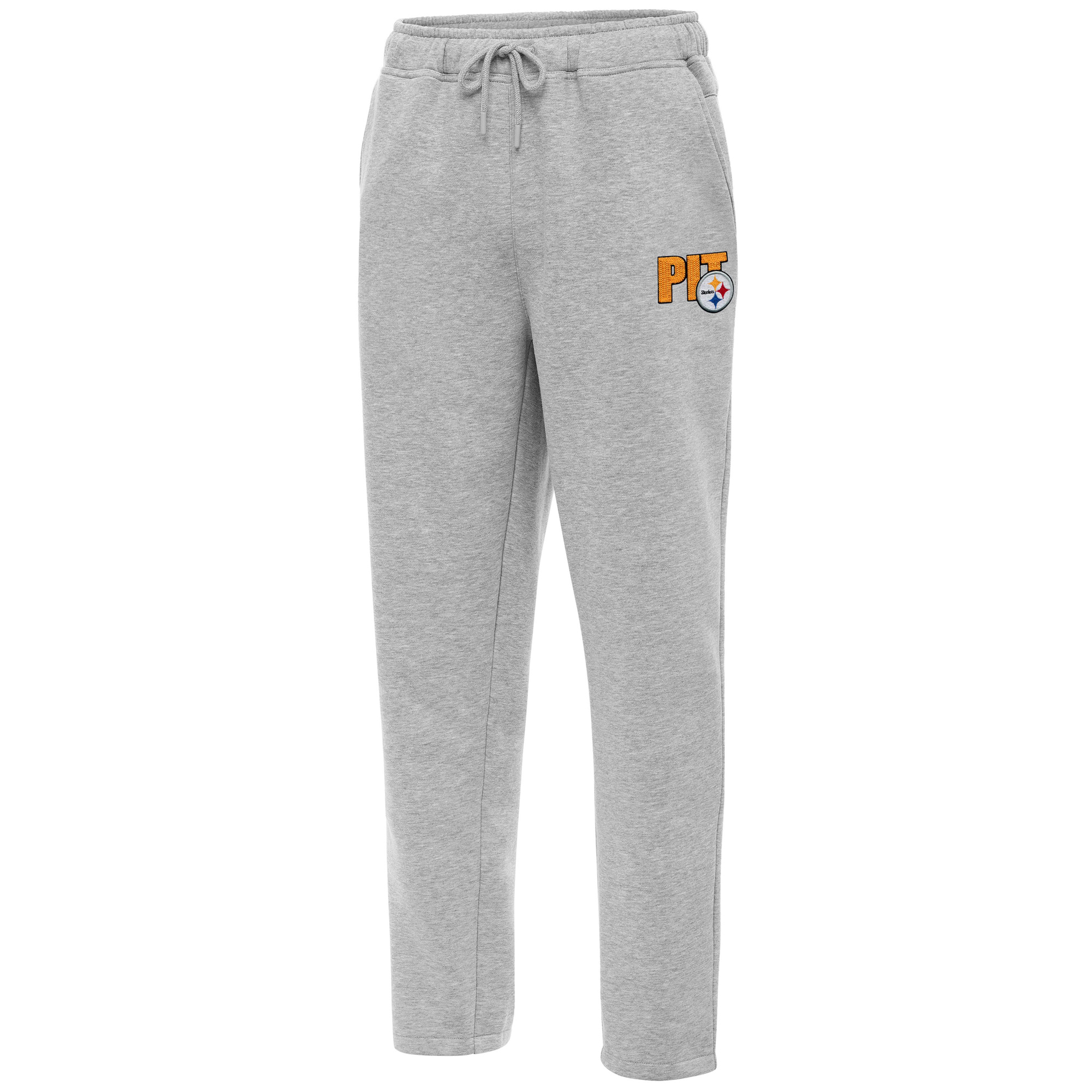 Men's Antigua Heather Gray Pittsburgh Steelers Victory Sweatpants
