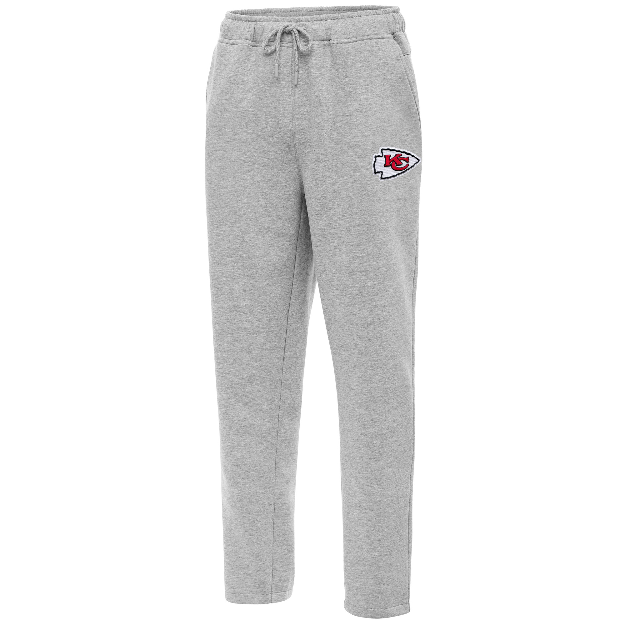 Men's Antigua Heather Gray Kansas City Chiefs Victory Sweatpants