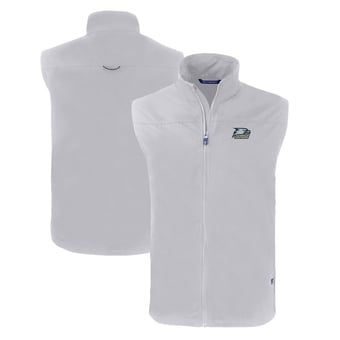 Men's Cutter & Buck  Gray Georgia Southern Eagles Big & Tall Charter Eco Full-Zip Vest