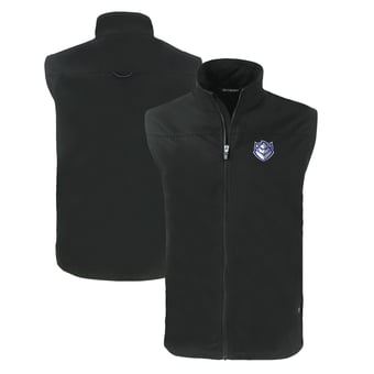 Men's Cutter & Buck  Black Saint Louis Billikens Big & Tall Charter Eco Full-Zip Vest