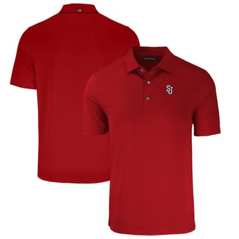 Men's Cutter & Buck Red St. John's Red Storm Big & Tall Forge Eco Stretch Recycled Polo
