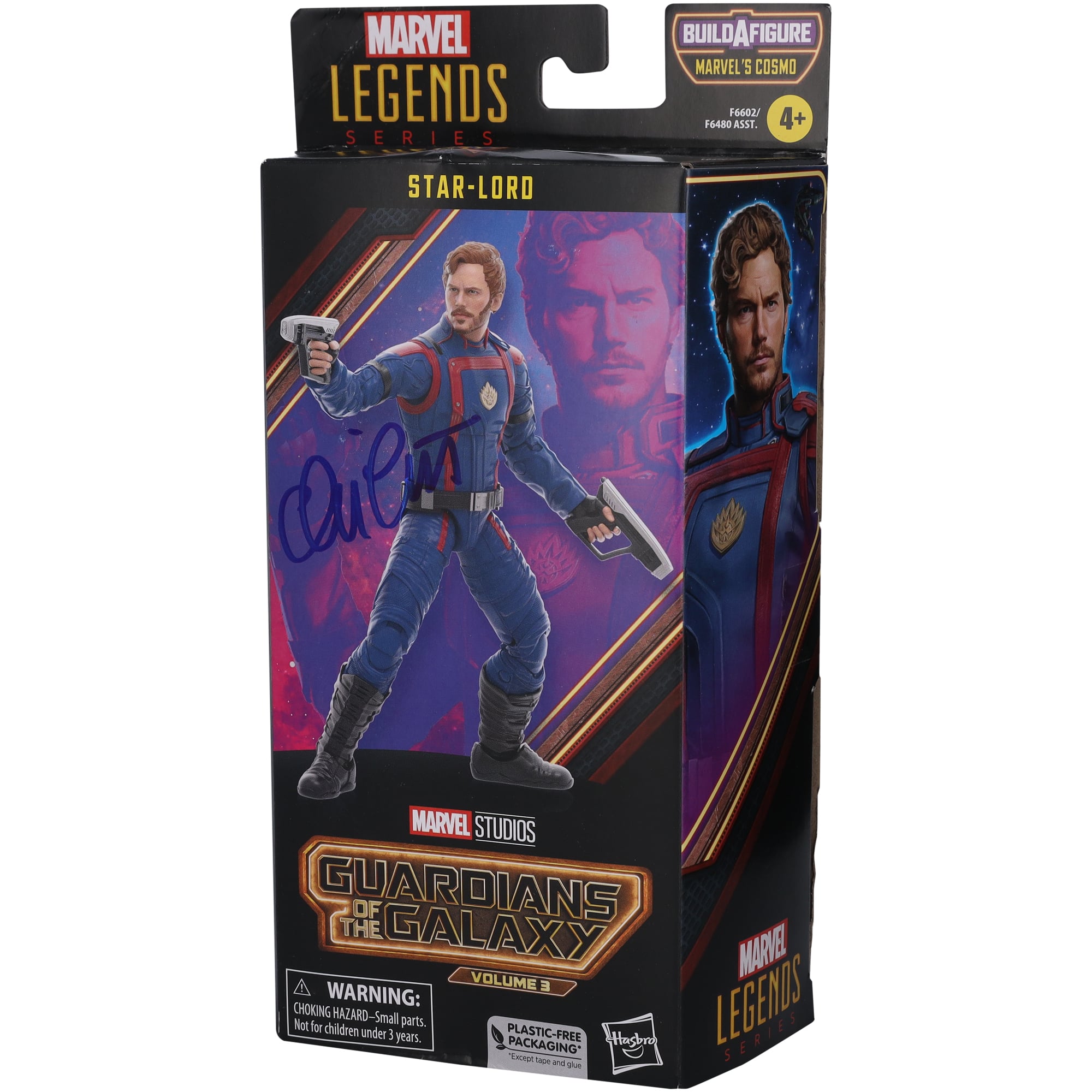 Chris Pratt Guardians of the Galaxy Volume 3 Autographed Marvel Legends Action Figure