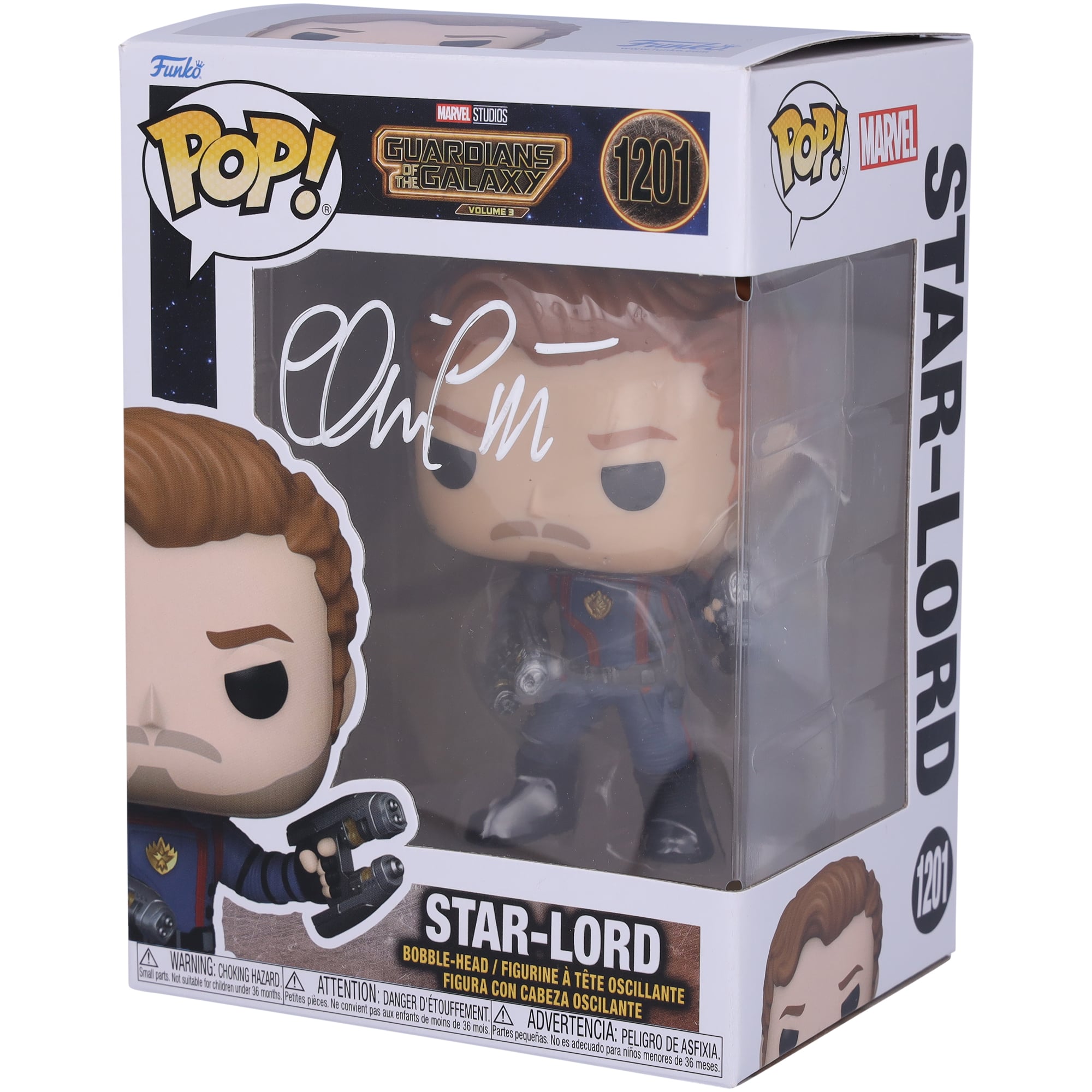 Chris Pratt Guardians of the Galaxy Volume 3 Autographed #1201 Funko Pop!