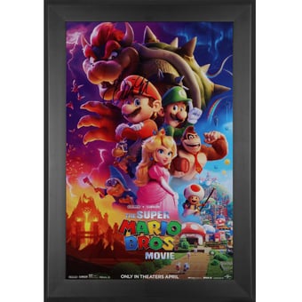 Chris Pratt Super Mario Bros. Autographed Framed 11" x 17" Movie Poster