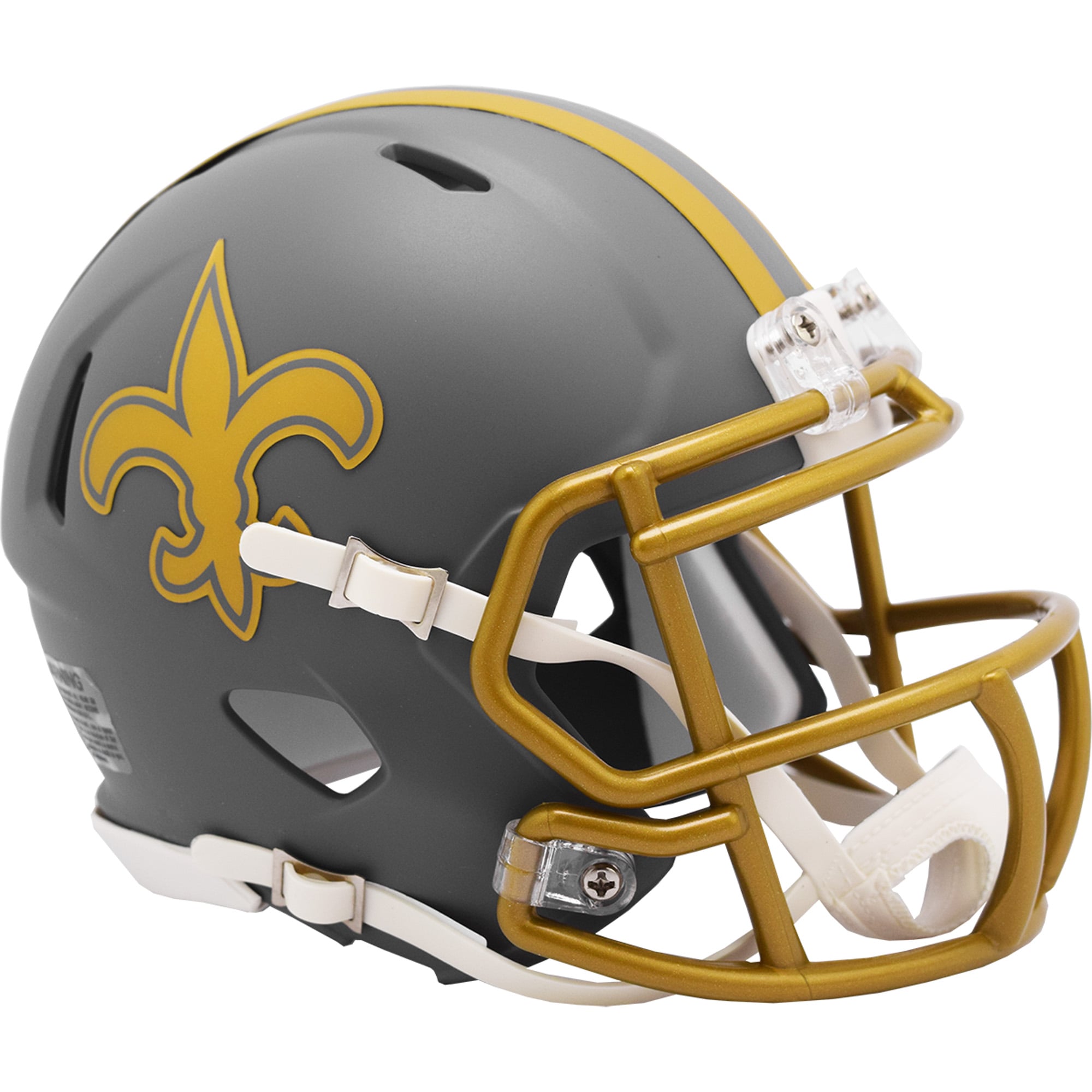 Riddell New Orleans Saints 2024 Slate Alternate Speed Mini Helmet Riddell New Orleans Saints 2024 Slate Alternate Speed Mini Helmet