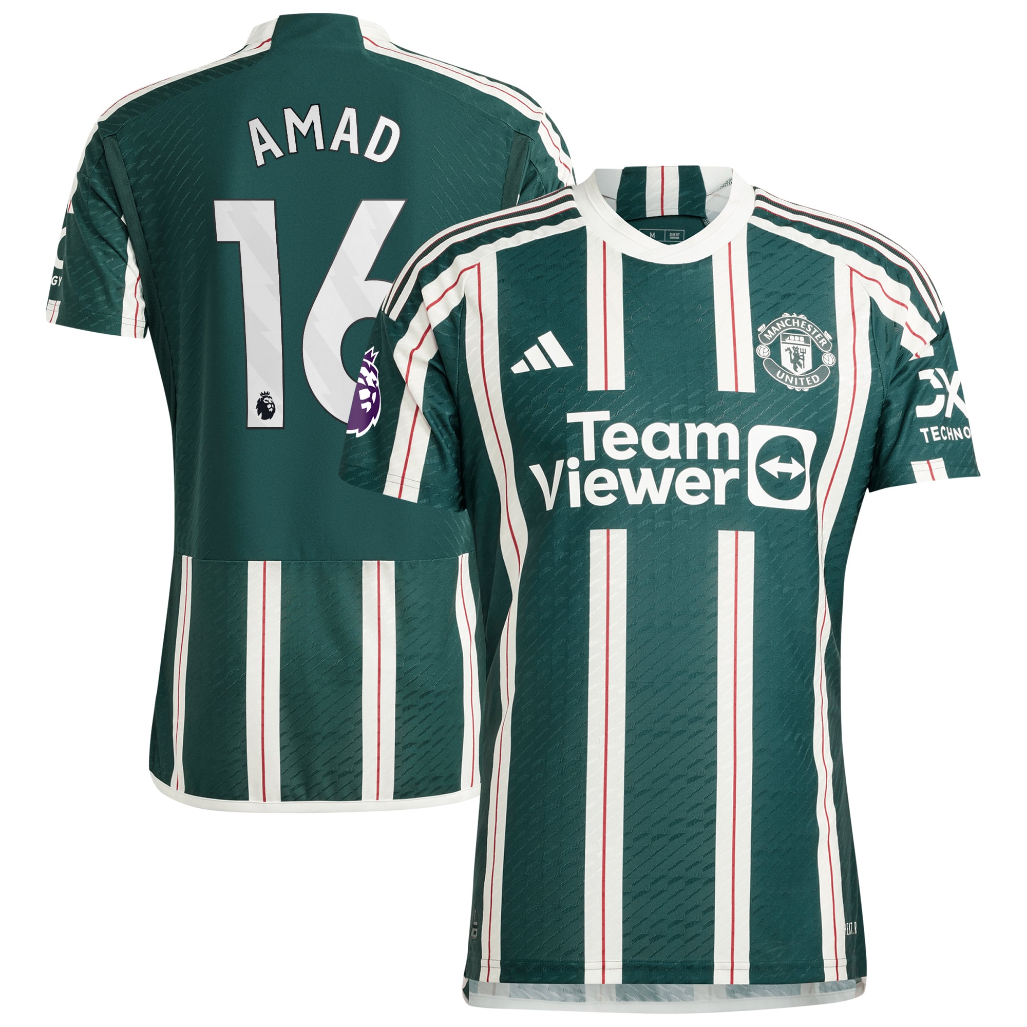 Men's adidas Amad Diallo Green Manchester United Authentic Player Jersey