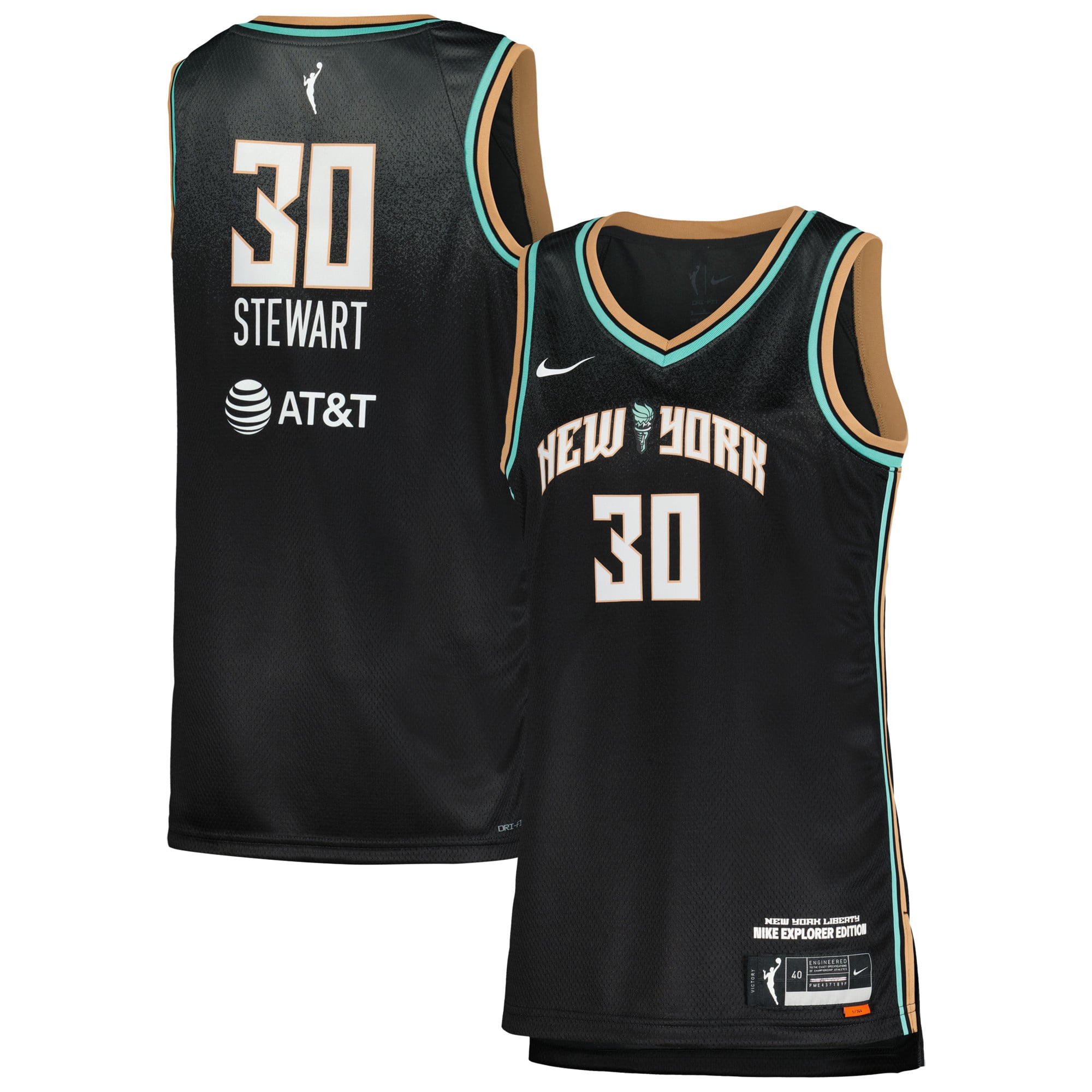 Unisex Nike Breanna Stewart Black New York Liberty Explorer Edition Victory Jersey