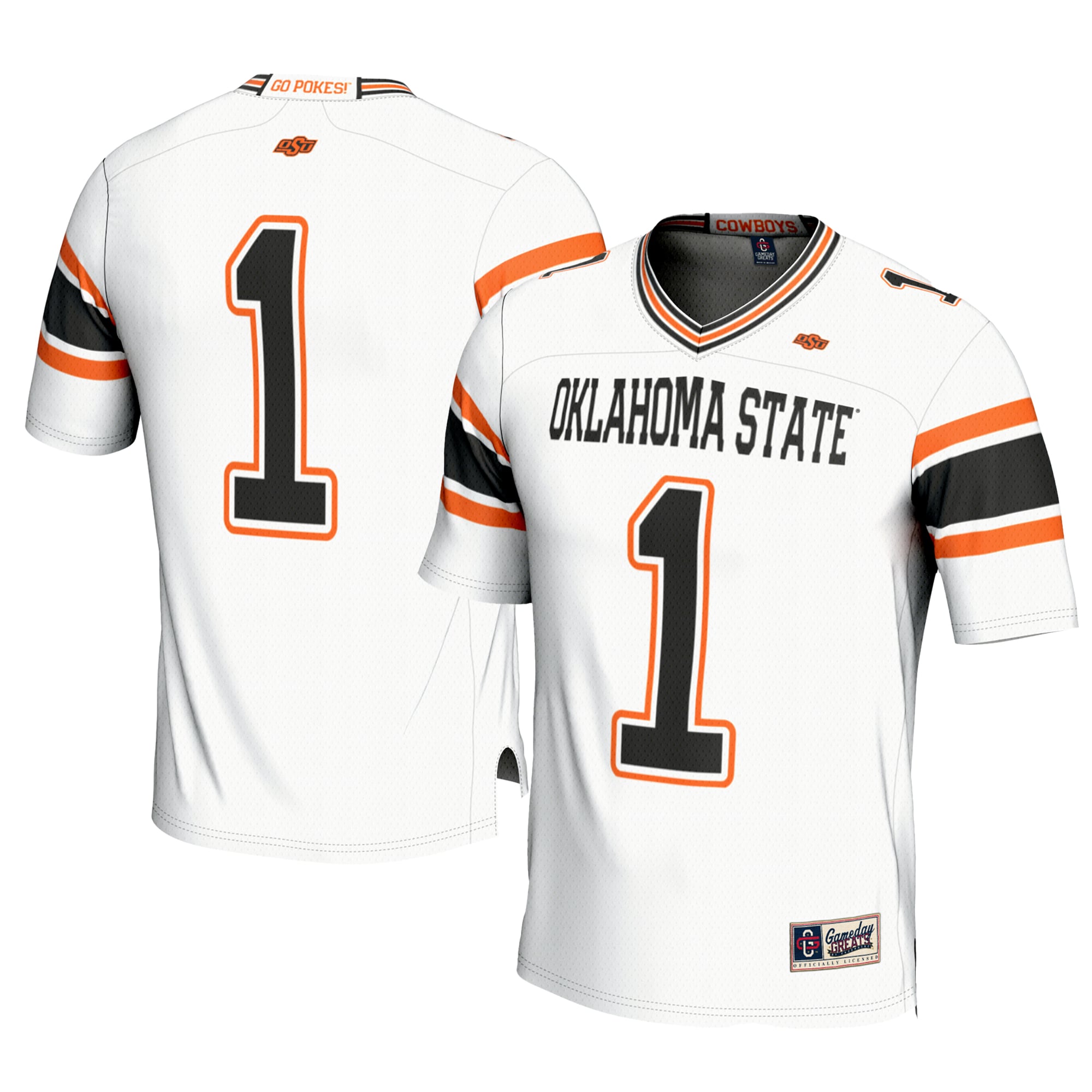 Youth GameDay Greats #1 White Oklahoma State Cowboys Football Jersey