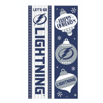 Tampa Bay Lightning 47" Double Sided Christmas Leaner Fan Sign