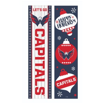 Washington Capitals 47" Double Sided Christmas Leaner Fan Sign
