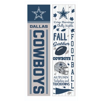Dallas Cowboys 47" Double Sided Fall Leaner Fan Sign
