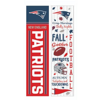 New England Patriots 47" Double Sided Fall Leaner Fan Sign