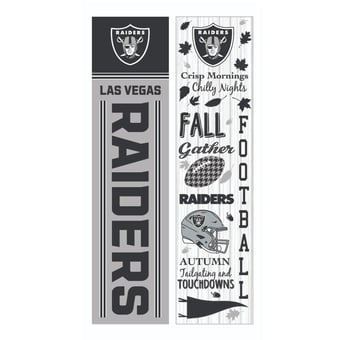 Las Vegas Raiders 47" Double Sided Fall Leaner Fan Sign