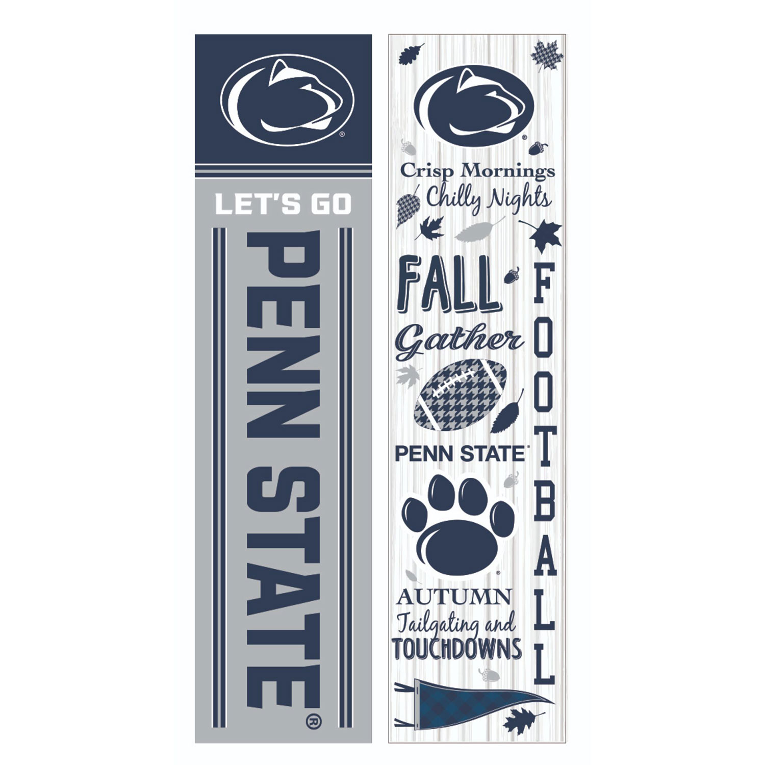 Penn State Nittany Lions 47" Double Sided Fall Leaner Fan Sign