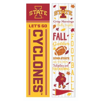 Iowa State Cyclones 47" Double Sided Fall Leaner Fan Sign