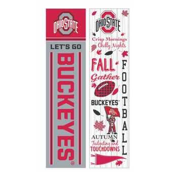 Ohio State Buckeyes 47" Double Sided Fall Leaner Fan Sign