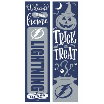 Tampa Bay Lightning 47" Double Sided Halloween Leaner Fan Sign