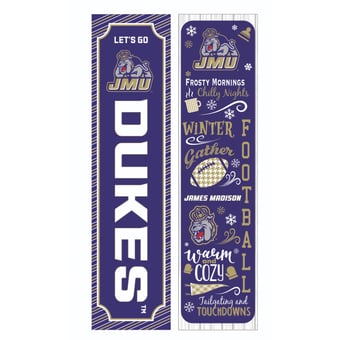 James Madison Dukes 47" Double Sided Winter Leaner Fan Sign