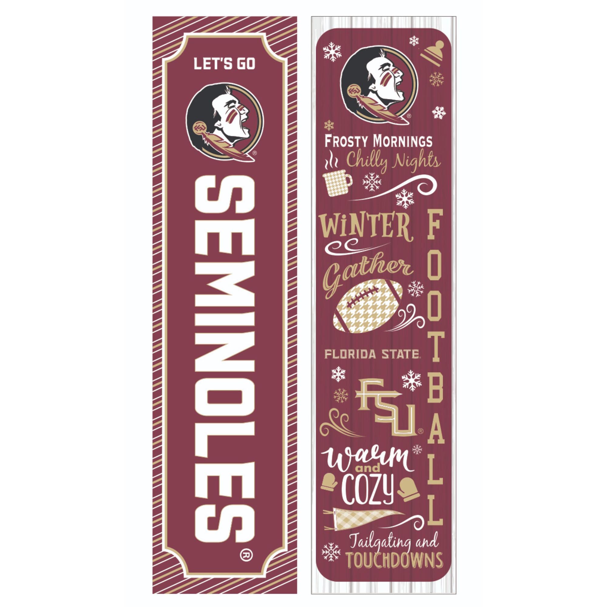 Florida State Seminoles 47" Double Sided Winter Leaner Fan Sign