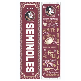 Florida State Seminoles 47" Double Sided Winter Leaner Fan Sign